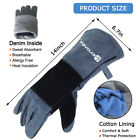 Handling Leather Gloves Training Animal Snake Bite Proof Dog Cat Scratch Protect