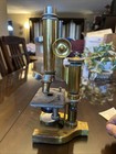 Antique Bausch   Lomb 1903 Microscope With Wood Case