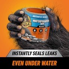 Gorilla 4612502 Waterproof Patch   Seal Black Tape 4 Inch X 10 Foot Roll