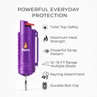 Burn Pepper Spray Self Defense Police Strength 1 2oz With Keychain Purple