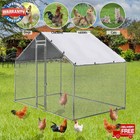 10 X 6 Ft Metal Walk In Chicken Coop Run Cage Rabbit Hutch Hen House With Cove