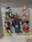 Vtg Simba Disney Flocked Mickey   Friends Minnie Goofy Donald Daisy Rare Nos Set