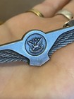 Vintage United Airlines Flight Attendant Wings Pin With Double Backs