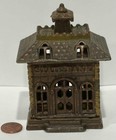 Kenton Mfg  Co  Vintage Cast Iron State Bank Still Coin Bank Excellent Condition