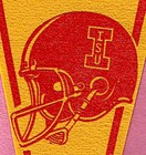 Vintage 1980   s Iowa State University Cyclones Football Pennant  Wow