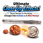 Ultimate Penny To Dime Magnetic Pen Magic Trick   Shrinking Mini Fake Coin Shim