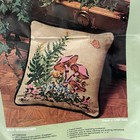 Vintage Sew Simple Wild Mushrooms Crewel Pillow Kit 