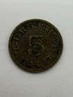 Sacramento  Ca Trade Token  Lafayette Saloon 5   320 K  St  Tc-7290