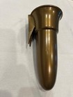 Crypt   Mausoleum Flower Dark Gold  Inverted  v   Vase - 7 75 In