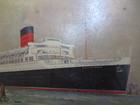 Vintage Frank H Mason Cunard Rms Mauretania Framed Print Poster Painting 29 X 22
