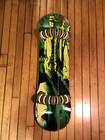 Flow Board 14 Wheel Skateboard White Wheels Deep Carve Green Face Board 36 Inch
