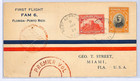Haiti Air Mail Cover 1929 First Flight Fam6 Usa Fl Miami Port Au Prince Wg111