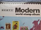 Scott s Modern World Stamp Album With Just A Few Stamps  2 Hole Binder
