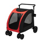 Folding Extra Large Dog Stroller Jogger Pet Pram Waterproof Traval Cart 220 Lbs