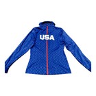 Under Armour Usa Gymnastics 2016 Team Olympic Warm Up Jacket Womens Medium Blue