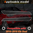 Exterior Molding Pair Gloss Black Windshield Pillar Trim Compatible With 2014-20