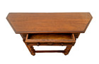 Vintage Sofa Table Console Barley Twist Legs Cherry  Drawer Hand Carved  Italian