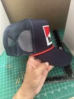 Marlboro Trucker Cap  Blue With Red Cord  Red Logo