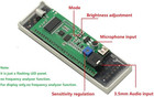 Led Sound-controlled Music Spectrum Display Pickup Ambient Light Atmospheric Rhy