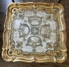 Italian Florentine Antique Gold Nesting Tables  Set Of Two Tables