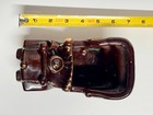 Vintage Convertible Antique Car Planter Brown Glaze Gold Trim - Made In Japan