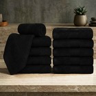 Ample Decor Wash Cloths Pack Of 5 10 20 50 200 100  Cotton 12x12 Inches