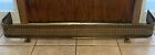 Vintage Copper And Brass Claw Foot Fireplace Fender