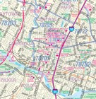 Greater Austin Tx Detailed Region Wall Map W zip Codes