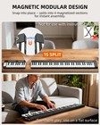  Lekato 88 Key Quadruple-purpose Piano Keyboard Magnetic Keyboard With Pedal