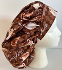 Coffee Print Size Large Medical Bouffant Scrub Cap Surgery Hat