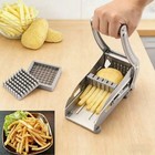 Commercial Stainless Steel French Fry Cutter 2 Blades Heavy Duty Potato Slicer