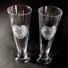 Waterford Marquis Vintage Pilsner  Miller Beer 150  9 1 4    20 Oz  2pcs