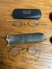 Antique Early Spectacles Eyeglasses Adjustable Temple Lot  4  Brass 1800s