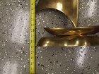 Vintage Heavy Solid Brass Sailboat Boat Ship Figurine Sculpture 2ft 3in 10 5 Lbs