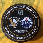 Pittsburgh Penguins Vs Edmonton Oilers 2025 Warm Up Puck