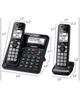 Panasonic Cordless Phone With Advanced Call 4 Handsets Kx-tgf944b  black 