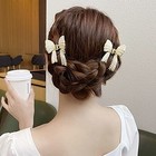 Pearl Hair Clip Butterfly Hair Barrette Elegant Metal Retro Hairpin For Women 