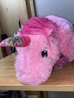 Pillow Pets Pink Floral Unicorn 18 In  Plush Stuffed Animal Rainbow Unicorn