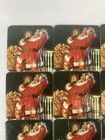 Vintage Coca-cola Santa Claus Coasters Christmas Set Of 16 Cork Backed 1999