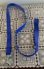 Nylon Dog Leash Obedience Recall 4 Foot Feet Training Lead  Blue 1 Inch Wide