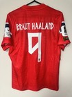 Erling Braut Haaland  9 Norway 2026 Red Wc 2026 Jersey Aerofit Size Xl  W Debut