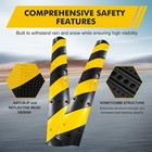 2 Pack Rubber Speed Bump 2 Channel 25000lbs Load  heavy Duty Speed Hump Driveway