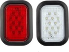 6pcs 5x3 Rectangle Led Stop turn tail brake   Backup 4 Red   2 White