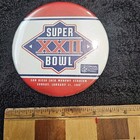 Vintage Football  1988 Super Bowl Xxii Button pin- Pinback 3 5  Round