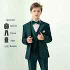 Boys Suit Set Child Performance 4pcs Wedding Formal Birthday Kids Blazer Outfit