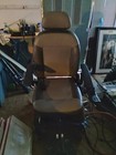 Power Electric Wheelchair  Joystick  High-back Seat  Headrest  Black gray