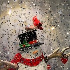 Demdaco Lighted Musical Snowman Snow Globe Lantern Swirling Glitter Works 