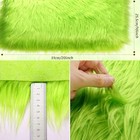  Faux Fur Fabric Christmas Fluffy Fuzzy Craft Fake Fur Cuts 10 X 20 Inch Green