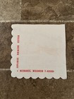 Milwaukee Braves Miller High Life Beer Back Your Braves Indian Head Napkin 1953
