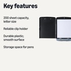 High Capacity Clipboard Set Black Nursing Case For Home Office New